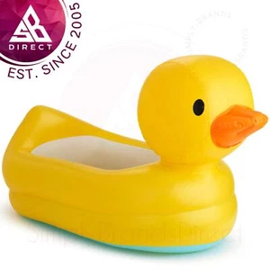 Munchkin White Hot Inflatable Safety Baby Bath Duck Tub│Padded│For 6-24 months - Picture 1 of 8
