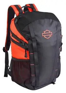 Harley-Davidson Street Cruiser Water-Repellent Backpack - Gray/Orange - Picture 1 of 4