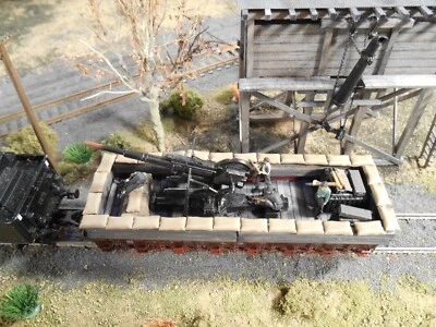 HO Roco Minitank 7th Panzer Army Artillery Car with Soldiers A2030 Custom Detail - Image 1 of 3