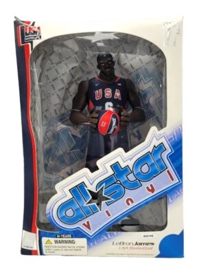 Upper Deck All Star Vinilo Lebron James EE. UU. Baloncesto/500 Figura Caja Dañada Foto 1 de 4