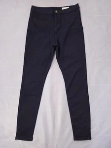 M&S Jeans Size 14 L Jeggings Skinny Stretch High Waist Lightweight Dark Blue - Picture 1 of 6