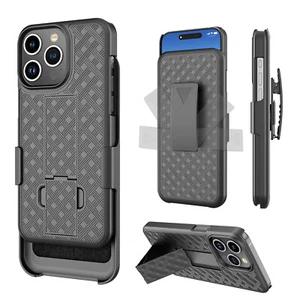 Für iPhone 15 14 13 12 11 Pro Max 6 7 8 SE Handy Hülle mit Gürtelclip Ständer Cover - Bild 1 von 11