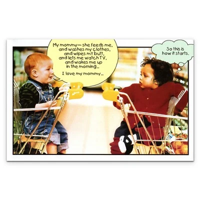 Funny ANYTIME Card, Boys Never Change Silly Kid by American Greetings +Envelope✉ - Image 1 of 4
