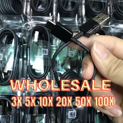 LOTE A GRANEL USB C Tipo C Cable Cargador Rápido Cable de Carga para Samsung S10 9 Android Foto 1 de 4