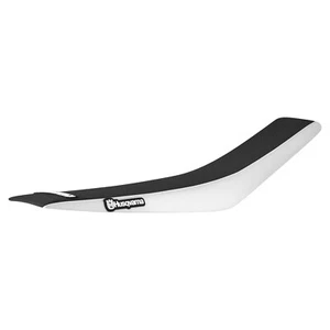 2016-2018 Husqvarna 125-450 FC TC seat cover  WHITE/BLACK standard #134 LOGO - Picture 1 of 5