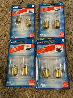 НОВЫЙ лот из 4 упаковок миниатюрных ламп Wagner Lighting Bp89 — каждая упаковка имеет 2 - Изображение 1 из 3