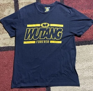 Wu-Tang Clan Men's Logo Yellow Graphic Black T-shirt Size M Hip Hop Band Tee - Picture 1 of 8