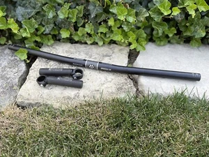 Retro Bontrager Race Lite Handlebars and Mag Bar Ends - Superstock 620 Mtb Bar - Picture 1 of 8