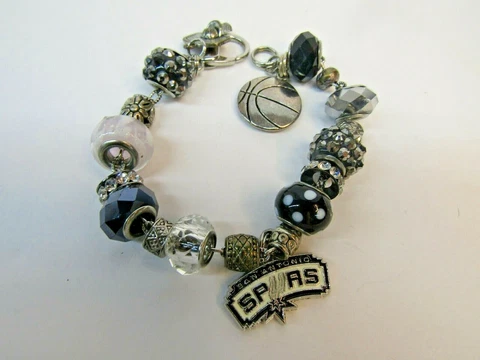 San Antonio Spurs Jewelry - Charm Bracelet Cover