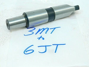 LIGHT USED CHINA DRILL CHUCK ARBOR ADAPTER 3MT TO 6JT - Picture 1 of 1