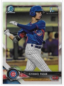 2018 BOWMAN CHROME DRAFT - REFRACTOR - PROSPECT - EZEQUIEL PAGAN (#BDC-106)