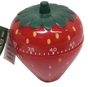 60 Minutes Plastic Strawberry Shaped Kitchen Timer, 3", STRAWBERRY, USA SHIP,HB - Picture 1 of 7