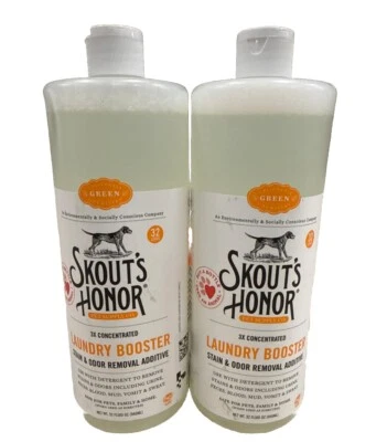 Aditivo para eliminar manchas y olores Skout's Honor Laundry Booster 32 OZ cada uno (paquete de 2) Foto 1 de 2