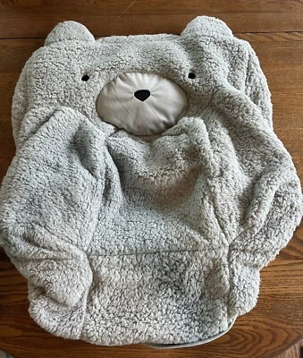 Funda protectora para silla Pottery Barn PB Kids My First Gray Bear Anywhere, suave Sherpa Foto 1 de 4