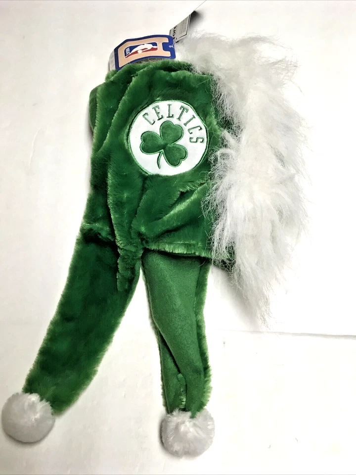 Logotipo del equipo Boston Celtics - Sombrero colgante Mohawk - NUEVO NBA peluche suave Foto 1 de 2