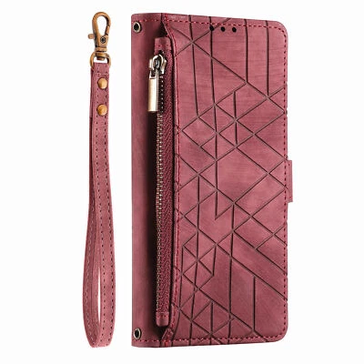 Zip Leather Wallet Phone Case For Blackview Oukitel Sharp Doogee T Mobile - Image 1 of 4