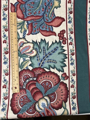 Waverly Henry Ford Old Town Tela Jacobea Floral Rayas 2.25 yardas X 55"W Foto 1 de 4