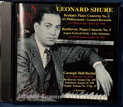 Bernstein / Shure / Live Performances 1956 & 1960 (3 CD set) Classical Music - Image 1 of 4