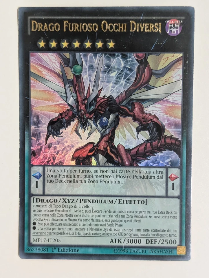 Yu-gi-oh! Drago Furioso Occhi Diversi ULTRA RARA - Italiano - Immagine 1 di 1