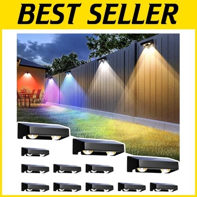 Solar Fence Lights Color Changing 12 Pack - Image 1 of 4