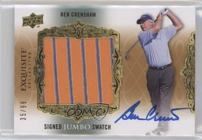 2014 Upper Deck Exquisite Collection Signed Jumbo Swatch /99 Ben Crenshaw Auto - Image 1 of 2