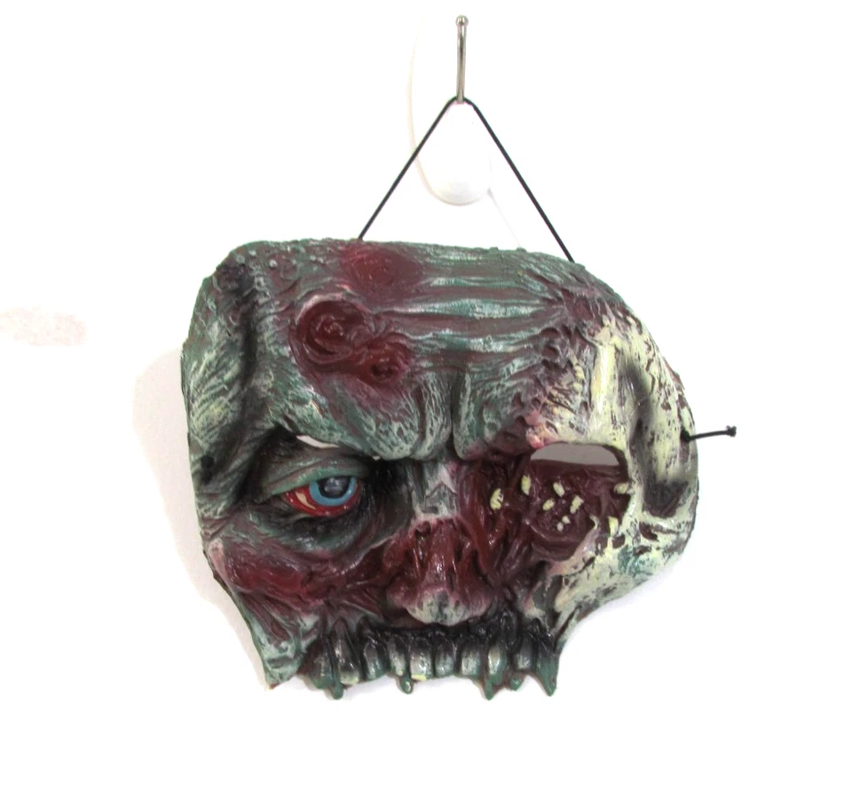 Disguise Co 2012 Green Zombie Walking Dead Vinyl 3/4 Mask Halloween Costume - Image 1 of 4