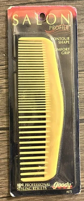 Peine de colección Goody #873 salón nuevo 1991 forma de contorno agarre cómodo EE. UU. Foto 1 de 4