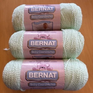 Bernat BABY COORDINATES Yarn 6 oz Each ICED MINT 3 Skeins - Picture 1 of 4