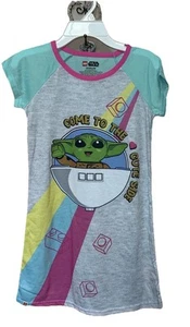 LEGO STAR WARS MANDALORIAN GIRLS NIGHTGOWN SLEEPWEAR NEW W/TAGS SIZE 10-12 - Picture 1 of 4