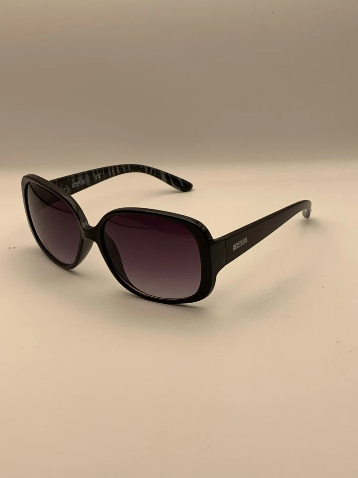 Kenneth Cole Reaction Sunglasses Womens Black Purple Gradient KC1264 01B 57mm UV - Image 1 of 4