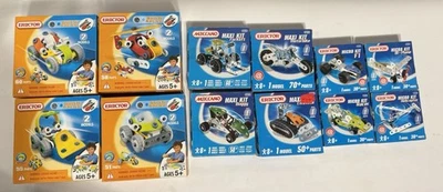 Lote de 12 kits de construcción Meccano Erector 2008-2009 Build & Play Maxi - Micro NOS Foto 1 de 4