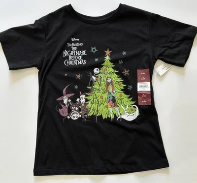 Disney Nightmare Before Christmas Kids Small Jack Sally Girls Boys T-Shirt NEW - Image 1 of 4
