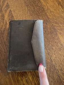 1867 Holy Bible American Bible Society Diamond 16mo Leather Flap Antique - Bild 1 von 14