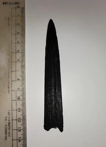 01, FÓSIL DE BELEMNITA CEFALÓPODO CRISTALIZADO ÁSPERO DE TIMOR, INDONESIA, 113 MM - Imagen 1 de 6