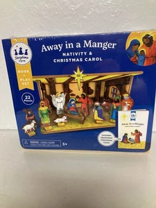 Away In A Manger Krippe + Weihnachtsliederbuch + Spielset - Bild 1 von 10