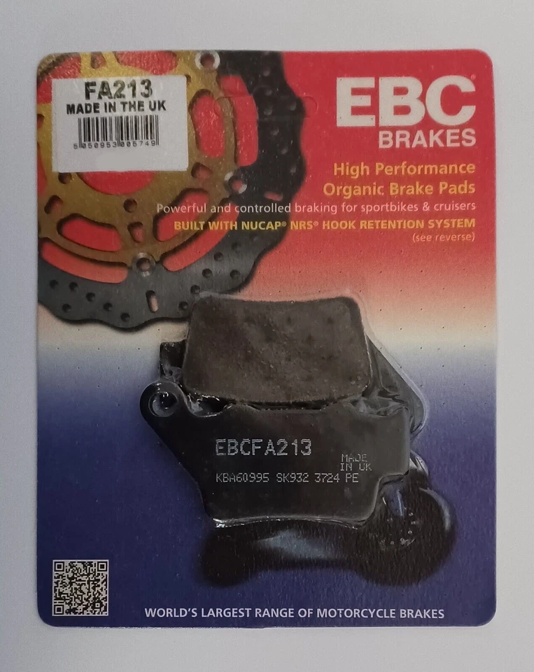 EBC FA213 ORGANIC SERIES BRAKE PAD SET EBC FA213