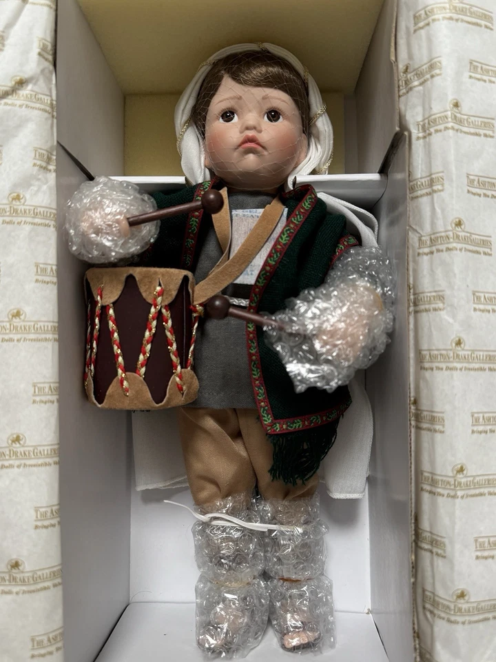 "Маленький барабанщик мальчик" Ashton-Drake галереи фарфора кукла с движения и музыки - Изображение 1 из 1