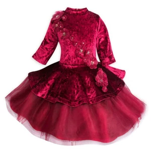 Disney Store Belle Fancy Deluxe Party Dress Holiday Beauty & the Beast Costume - Picture 1 of 7