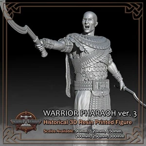 Egyptian Warrior Pharaoh 3 - Scale 1/18 to 1/6 - 3D Resin Printed Figure Model - Picture 1 of 13