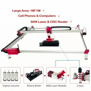Modulo laser 80 W 1M*1M area di incisione intera metallo router CNC macchina da taglio laser - Foto 1 di 11