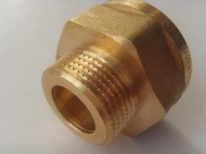 Reduktion IG 1" auf 3/4" AG beidseitig flachdichtend Sanitär Thermosolar - Picture 1 of 2