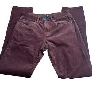 Women's Vince Brown Straight Leg Corduroy Pants 5 Pocket 2% Elastane Size 30 - Picture 1 of 9