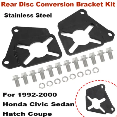 Rear Disc Conversion Bracket Kit For 1992-2000 Honda Civic, Sedan, Hatch, Coupe - Image 1 of 4