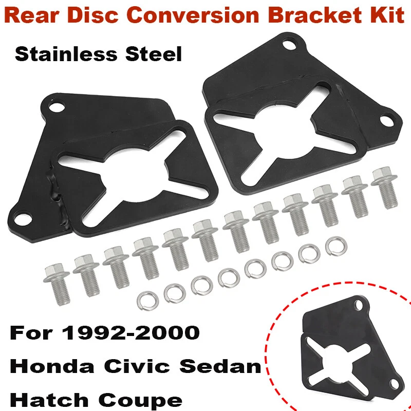 Rear Disc Conversion Bracket Kit For 1992-2000 Honda Civic, Sedan, Hatch, Coupe - Image 1 of 4
