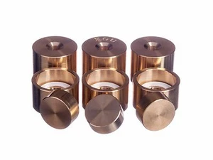 Van Laar OIRAM Trumpet Trim Kit Heavy Caps. KGUBrass. Raw Brass. TKHR100