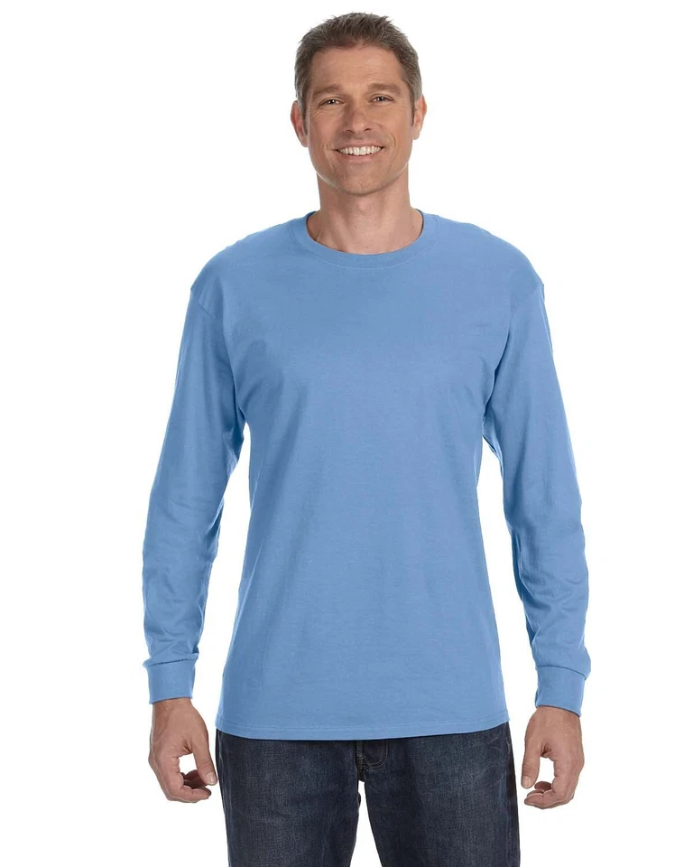 Gildan Mens G540 Heavy Cotton Preshrunk Tshirt Crew Neck Long Sleeve T-Shirt - Image 1 of 1