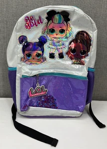 L.O.L. Surprise! Girls' Be Bold Glitter Purple Backpack - Picture 1 of 16