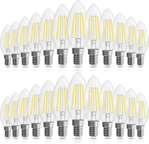 Candelabra Light Bulbs 40 Watt, Chandelier Light Bulbs Dimmable E12 LED Bulb, B1 - Picture 1 of 12