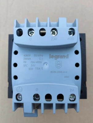 LEGRAND TRANSFORMATEUR SECURITE 42859 230/400V  24V 220VA - Photo 1/4