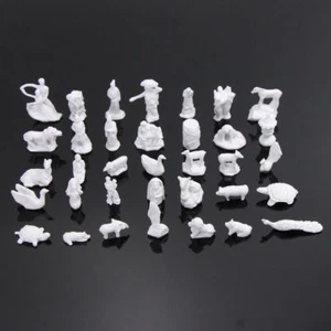 GY06150 35 piezas Estatua Escultura Fuente Modelo Tren Ferrocarril N 1:150 Arquitectura - Imagen 1 de 9